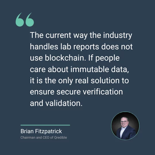 Qredible Chairman and CEO Brian Fitzpatrick spoke to NisonCo cannabis PR about blockchain, compliance and transparency.