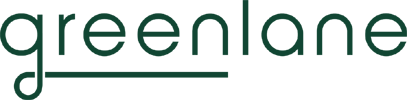 Greenlane logo in minimal, green, san serif font for a vape company.