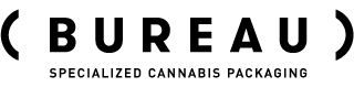 Logo for 'Bureau Specialized Cannabis Packaging' contained in parentheses.