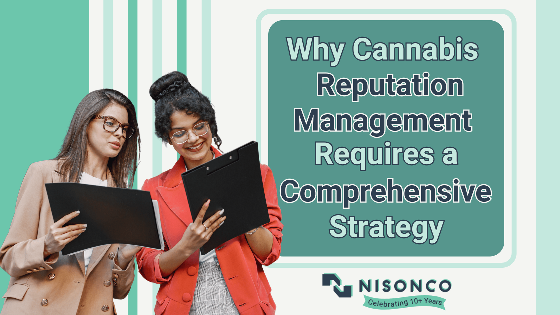 Two female brand strategies compare notes on a cannabis brand.