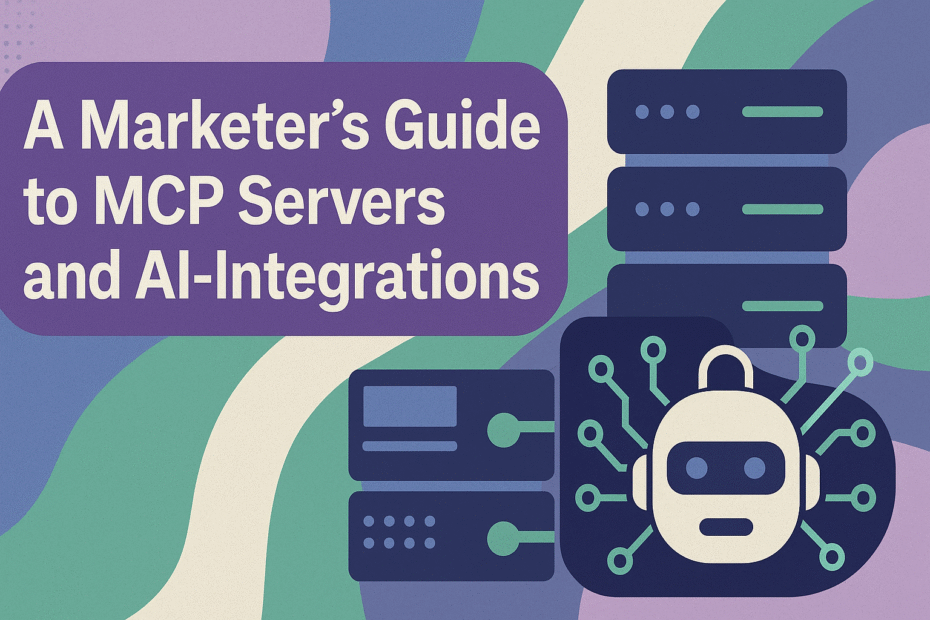 A Marketer's Guide to MCP Servers and AI-Integrations in graphic letters