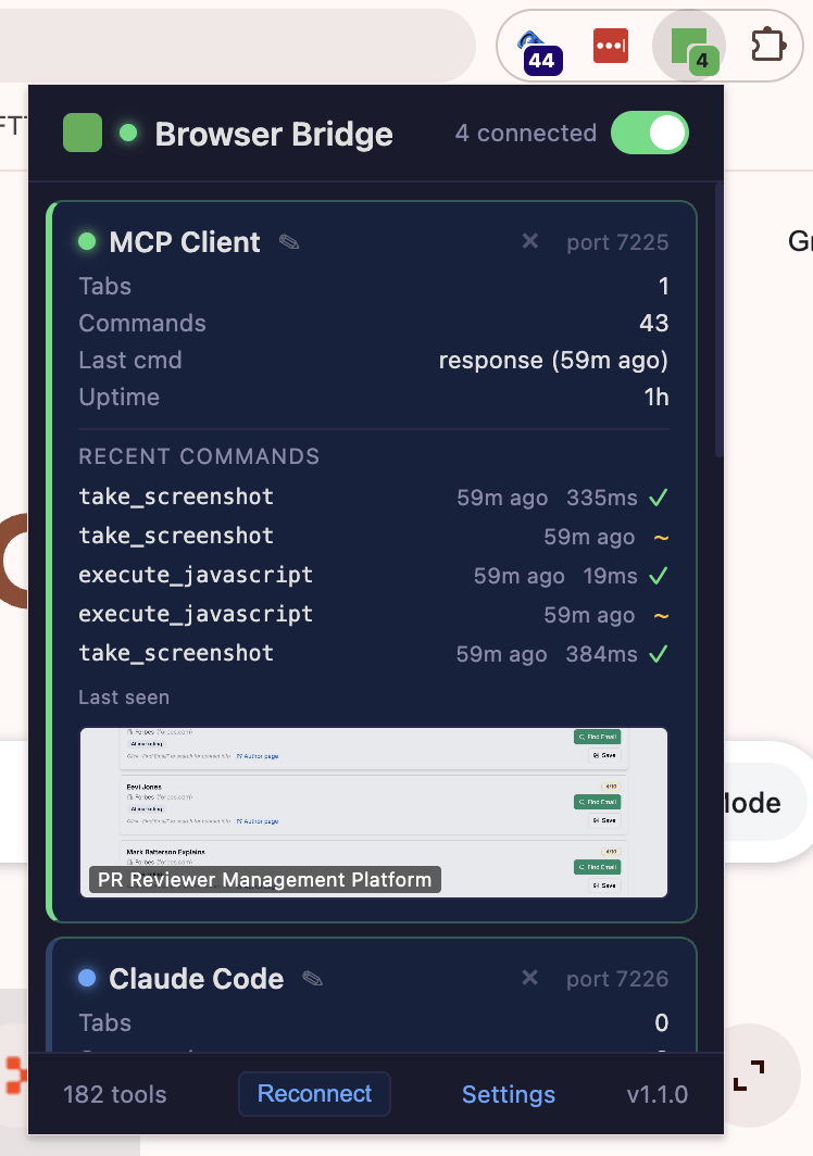Browser Bridge MCP screenshot 1