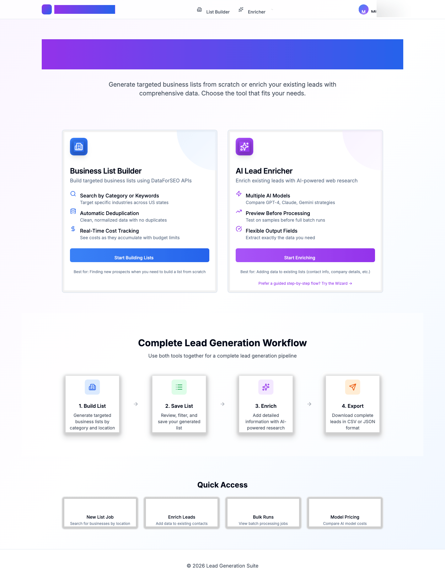 Lead Generation Management Platform screenshot 2