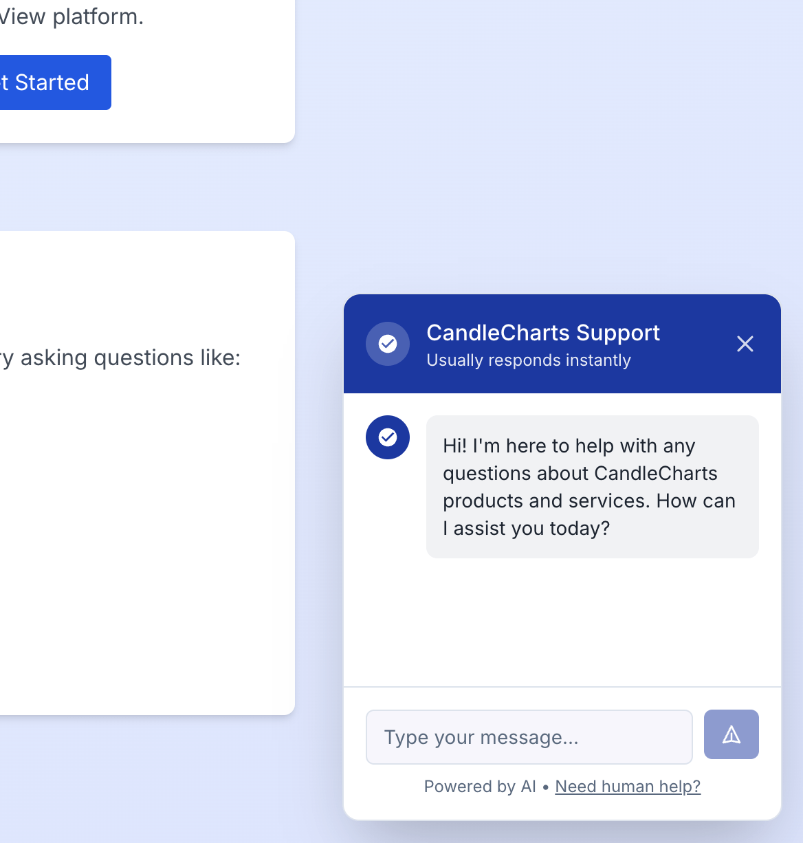 AI Customer Support Chatbot screenshot 1