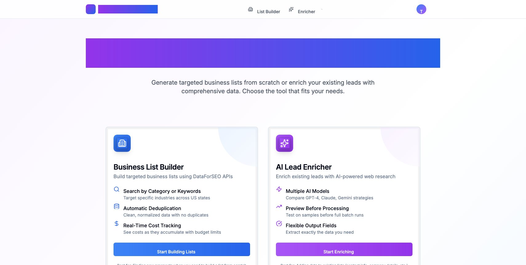 Lead Generation Management Platform screenshot 1