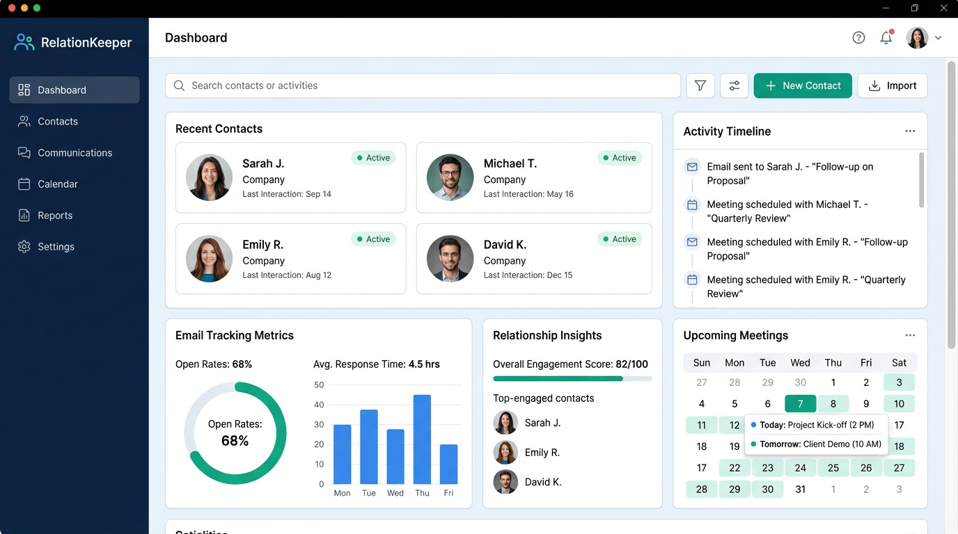 RelationKeeper screenshot 1