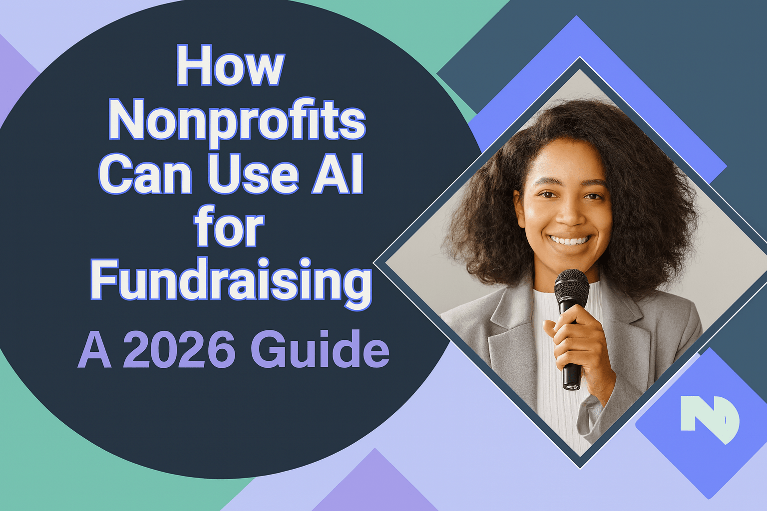 Nonprofit professional using AI to support fundraising
