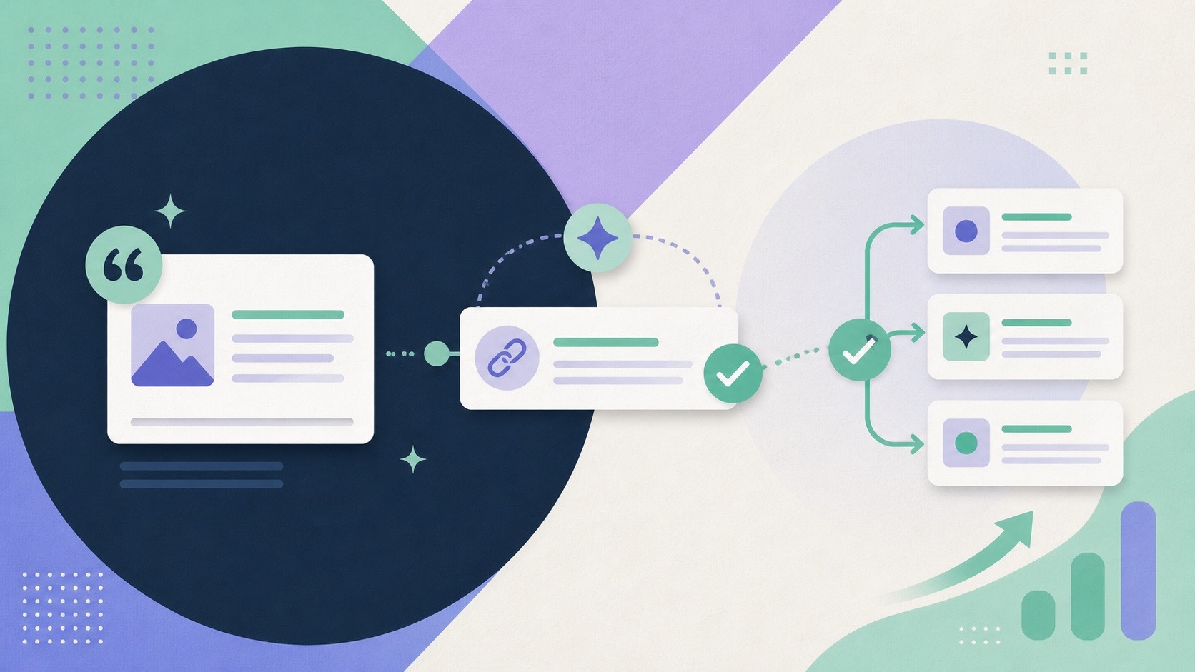AI agent workflow connecting earned media opportunities, verified links and qualified growth prospects