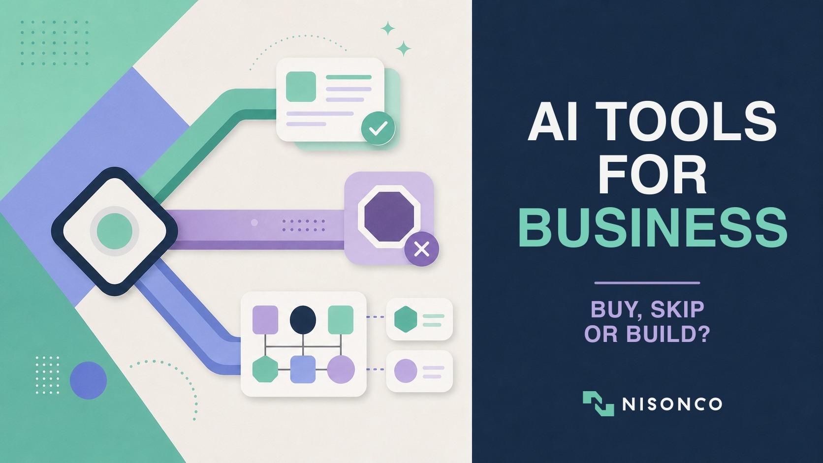 AI tools for business decision guide: buy, skip, or build
