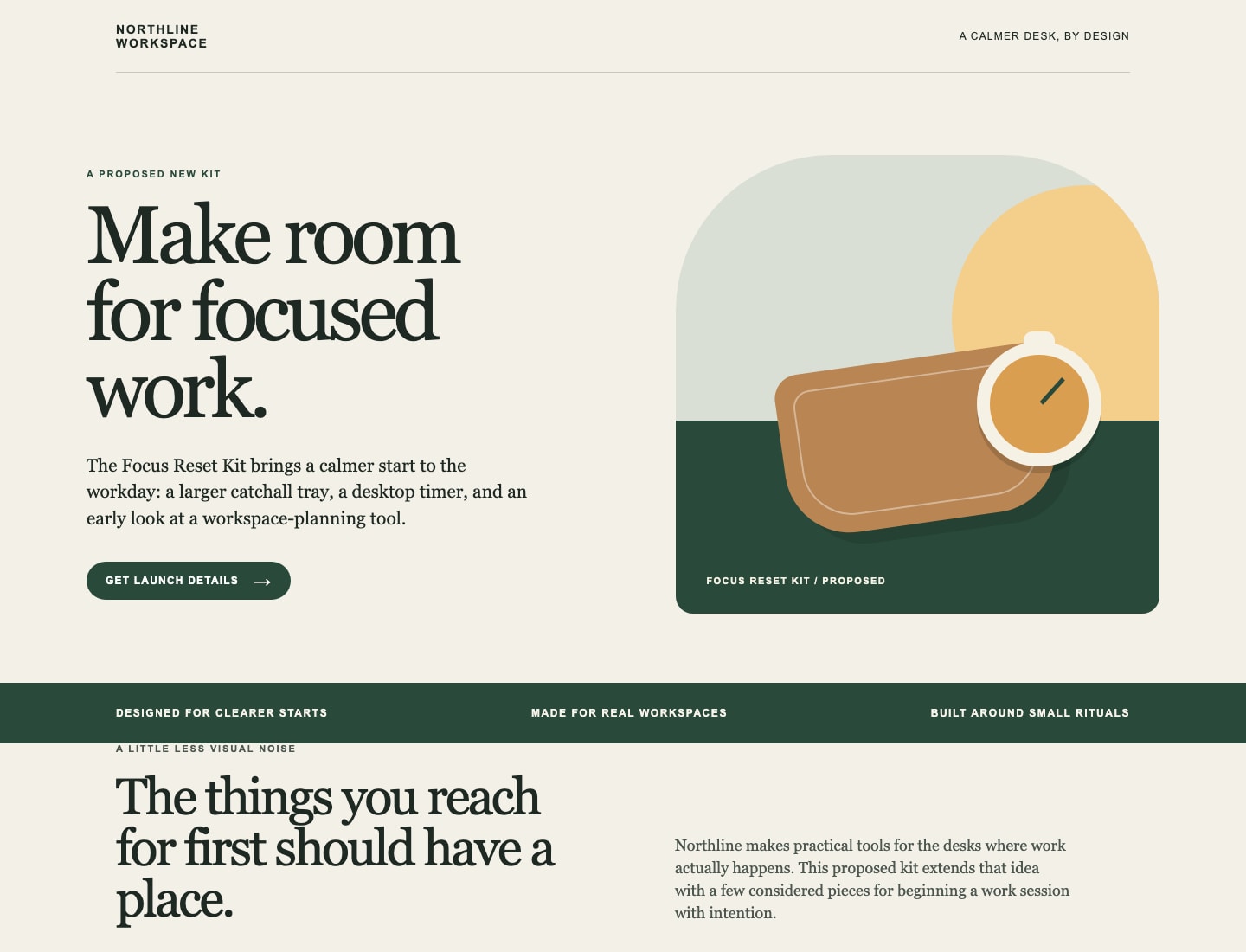 ChatGPT-labeled landing page created from the same fictional product brief.