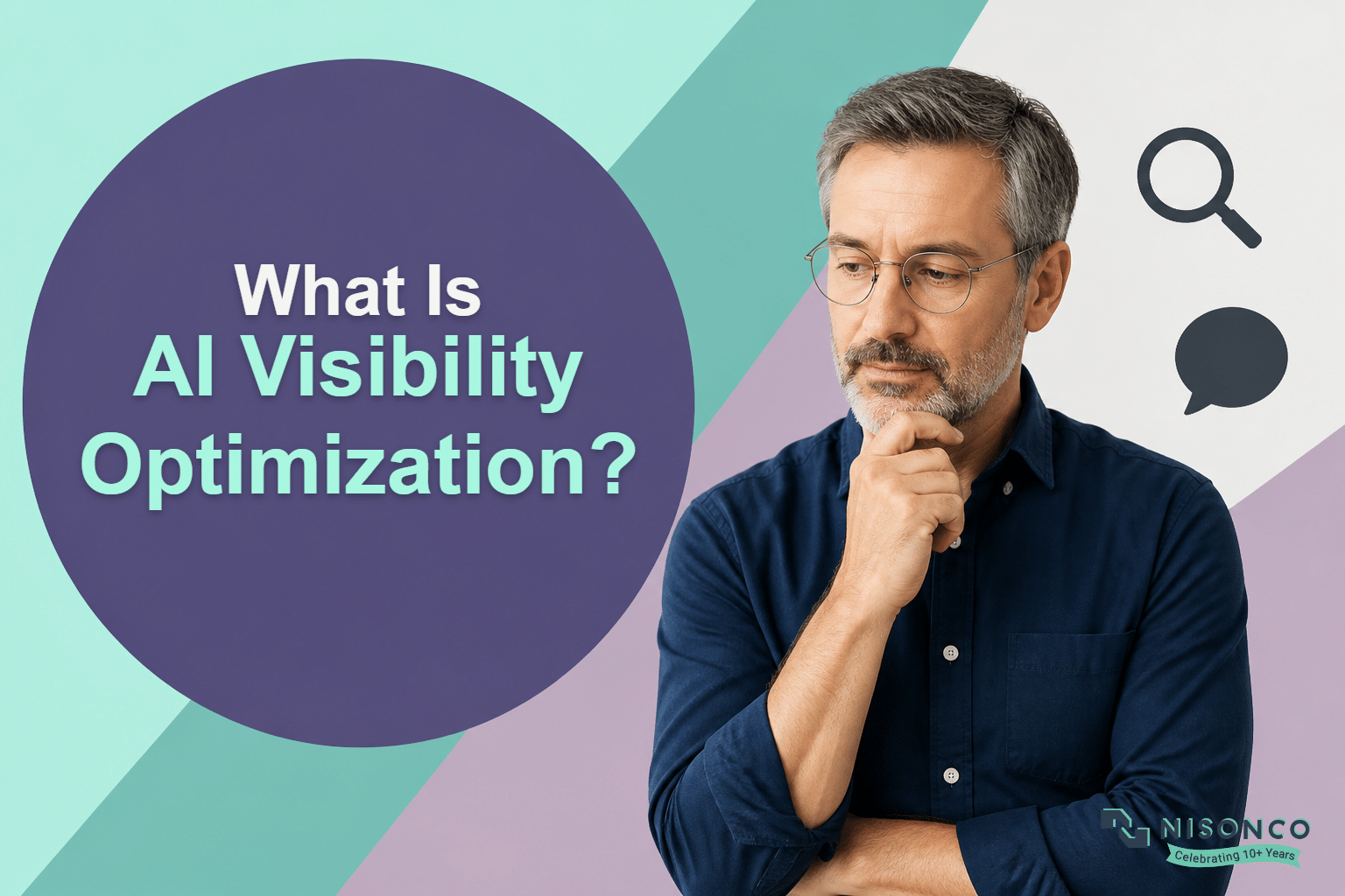 What is AI visibility optimization header image